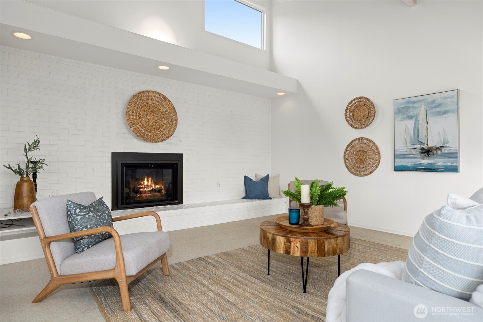 337 South State Street, Unit 2 Bellingham, WA 98225 - Photo 10 of 40 a living room with furniture and a fireplace