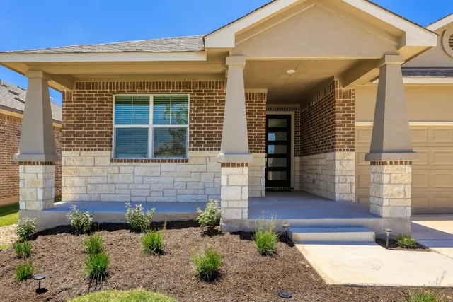 a front view of a house