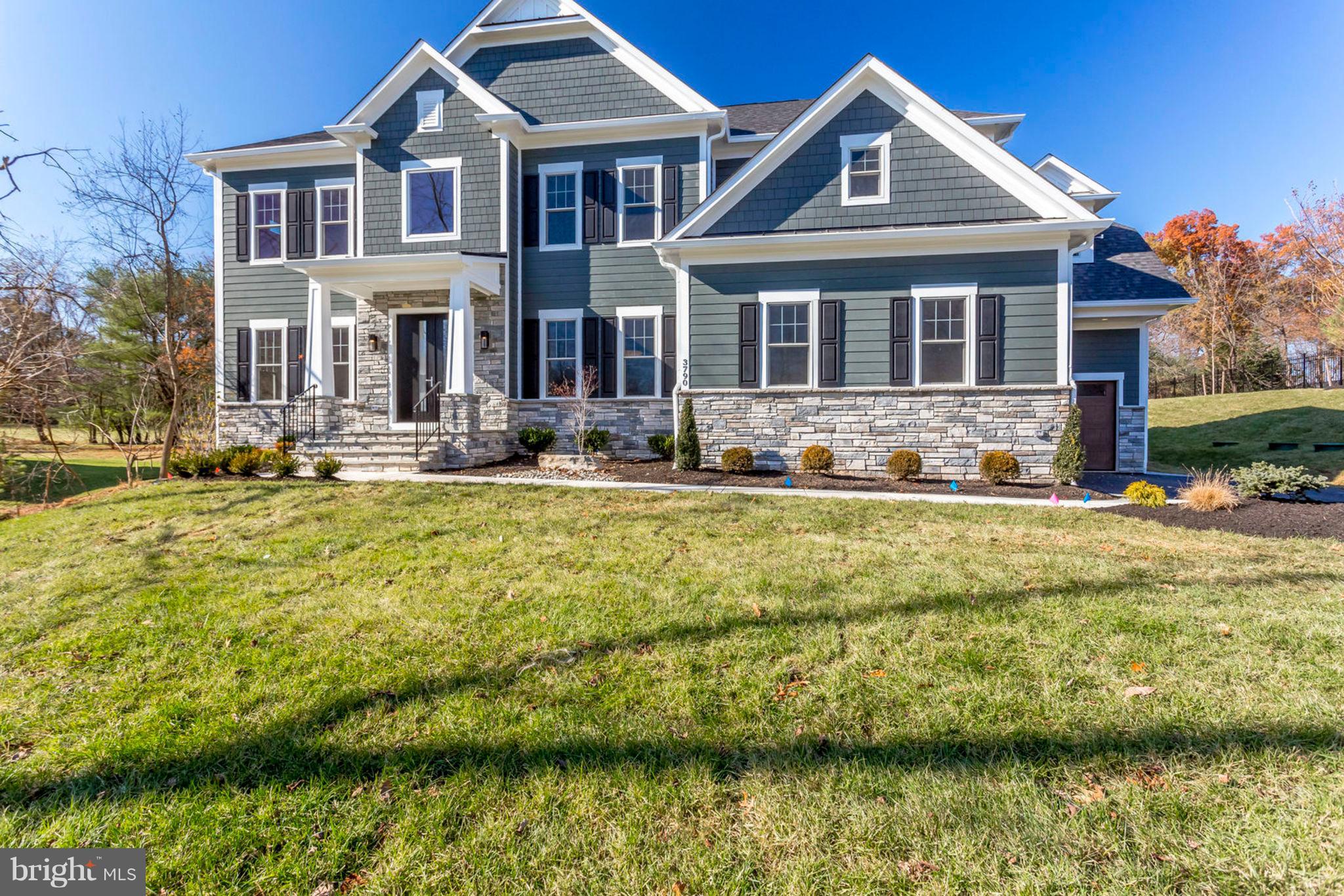 11701 Valley Road Fairfax, VA 22033 - Photo 6 of 36 Exterior Elevation with Stone and Hardi Plank