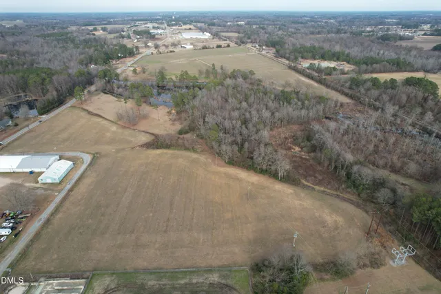 an aerial view of field