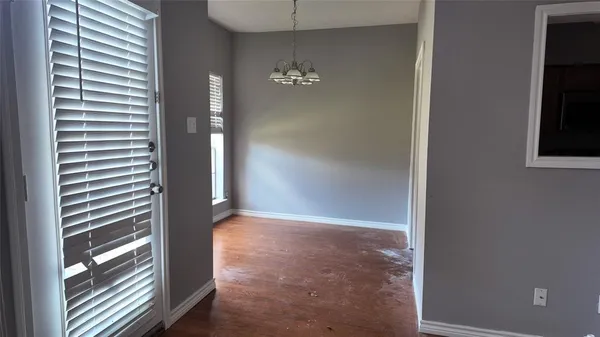 a view of empty room