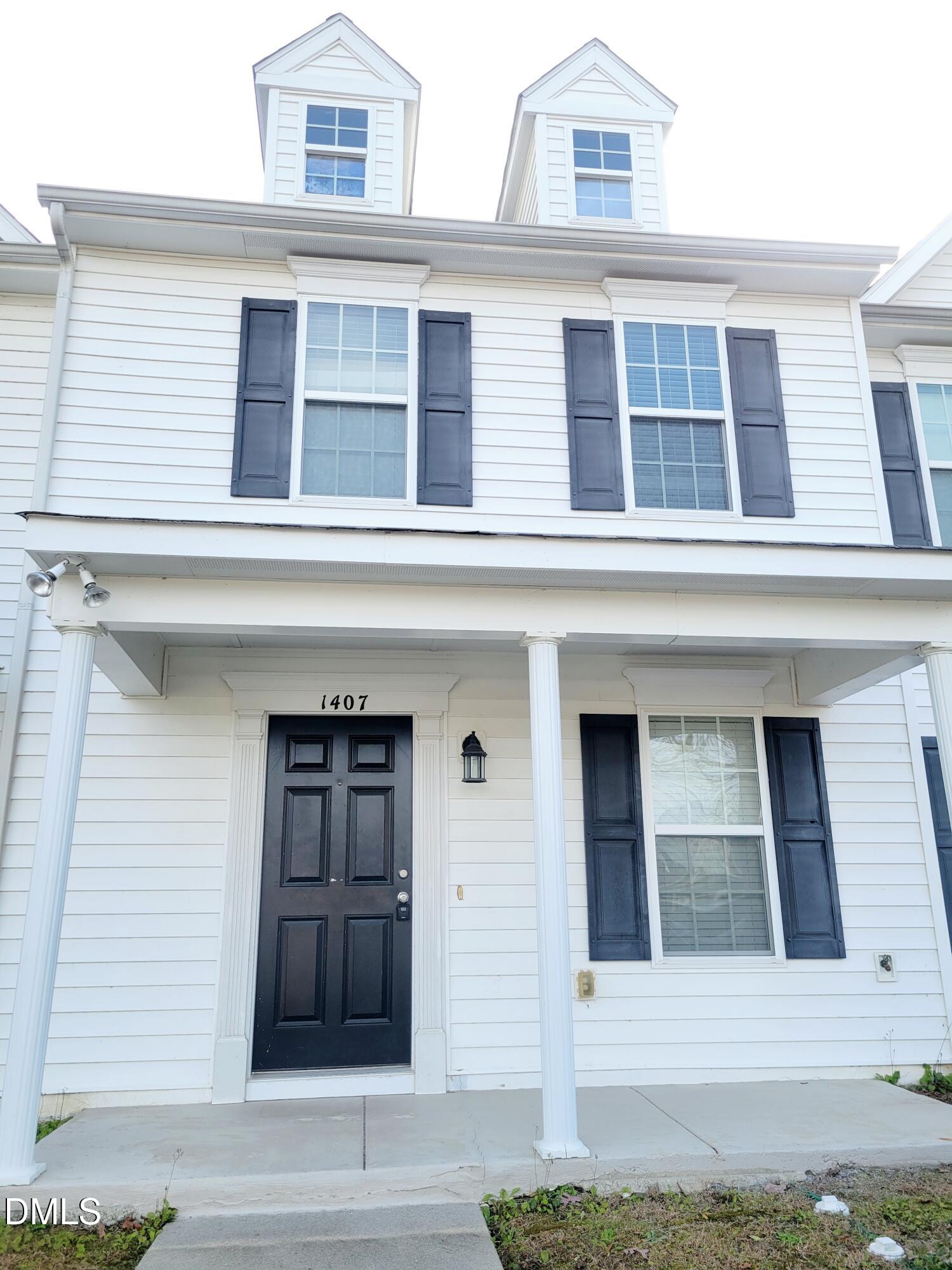 a view of a building with a window