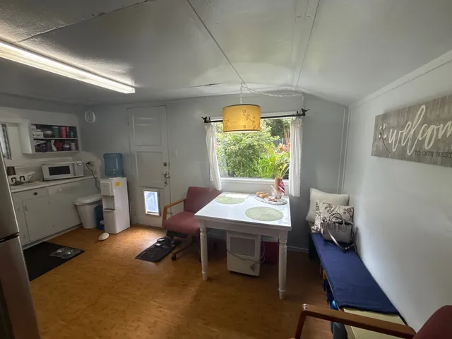a room with furniture and a window