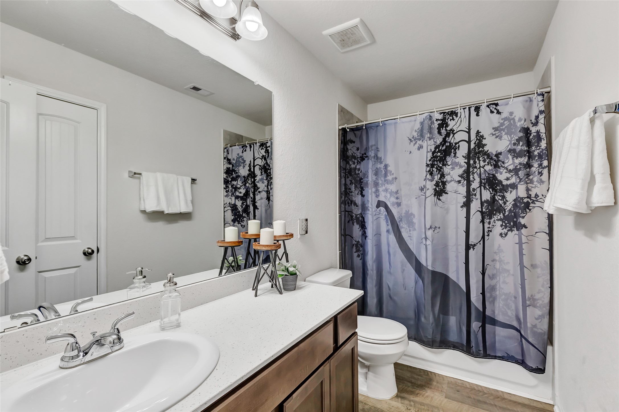 28511 Riverside Crest Lane Houston, TX 77336 - Photo 34 of 41 a bathroom with a sink toilet and shower