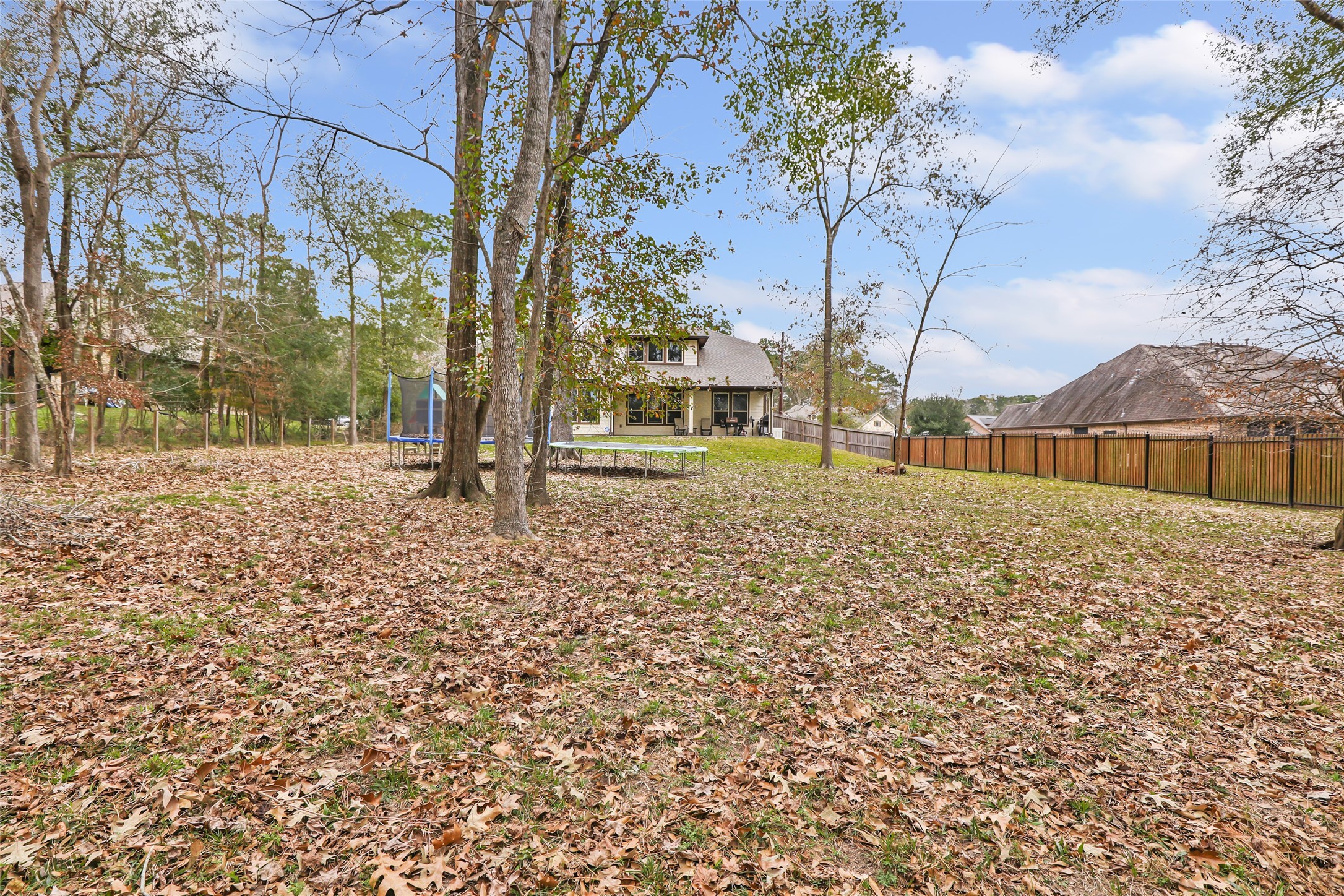 28511 Riverside Crest Lane Houston, TX 77336 - Photo 40 of 41 a view of a yard with wooden fence