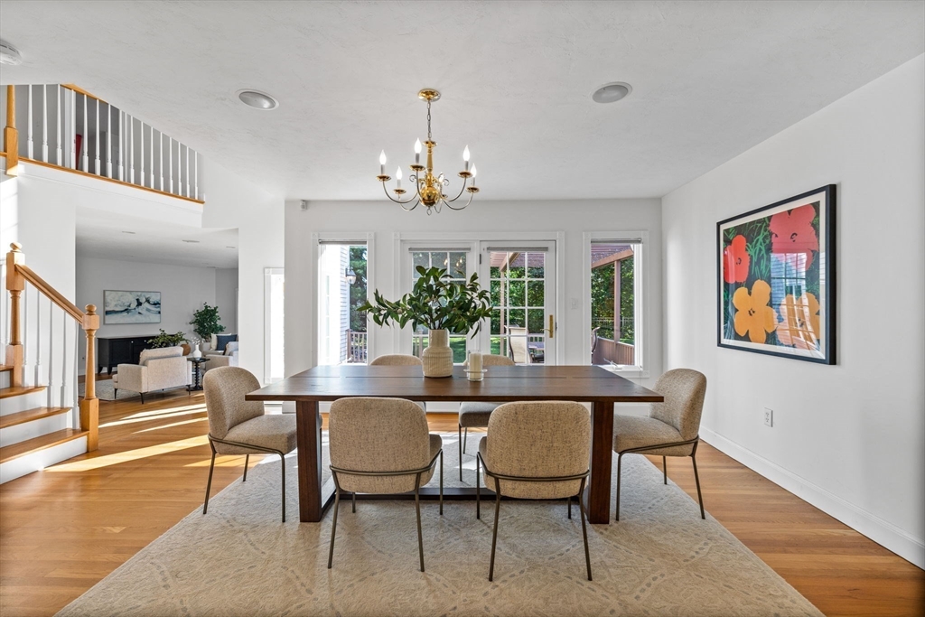 1 Fox Hunt Lane Winchester, MA 01890 - Photo 2 of 38 a view of a dining room with furniture window and wooden floor