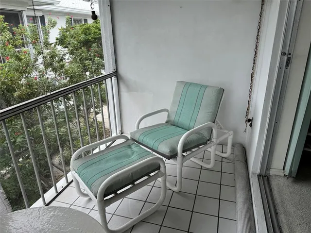 a view of a chairs in balcony