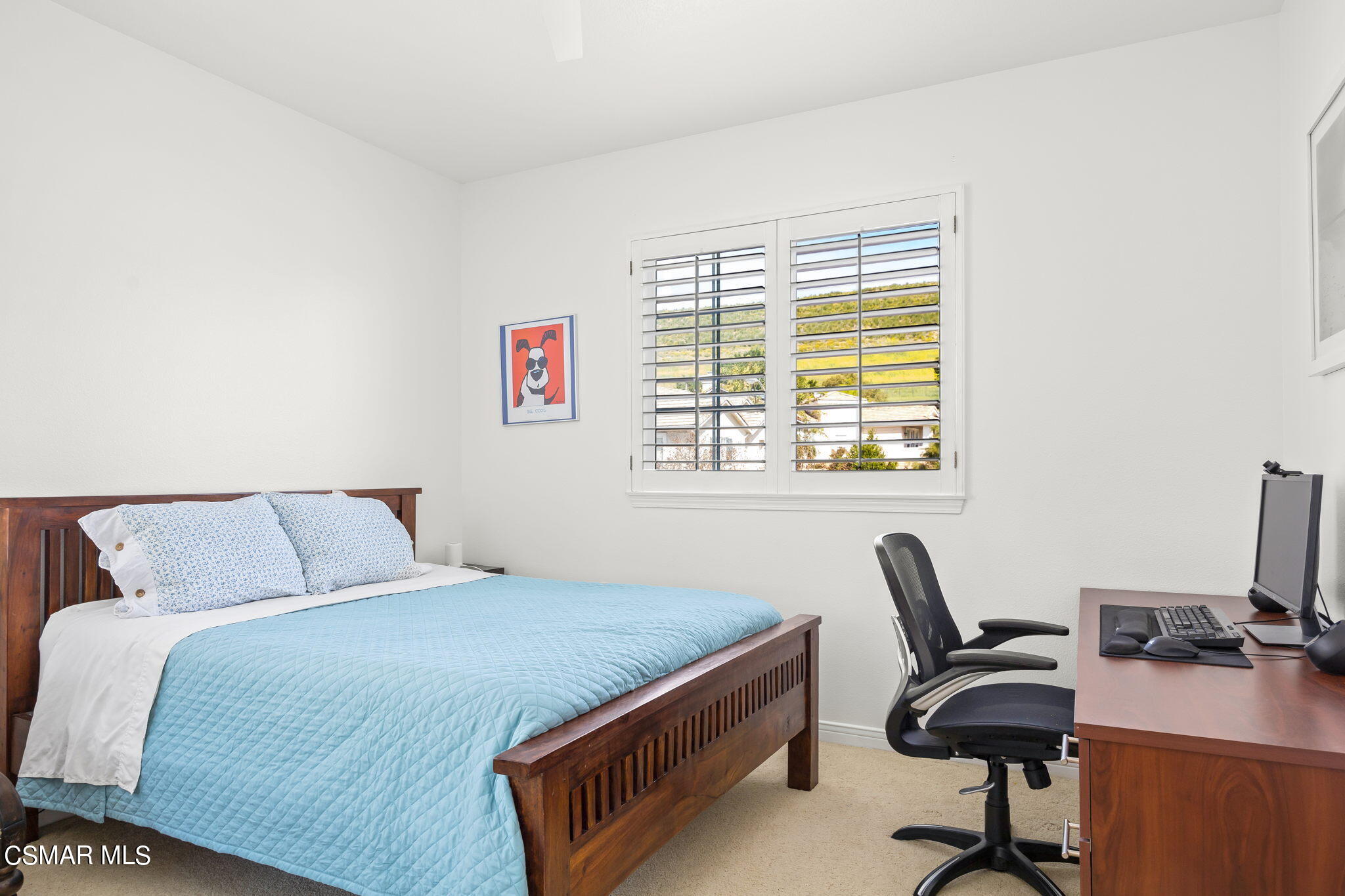 388 Woodland Road Simi Valley, CA 93065 - Photo 43 of 62 a bedroom with a workspace