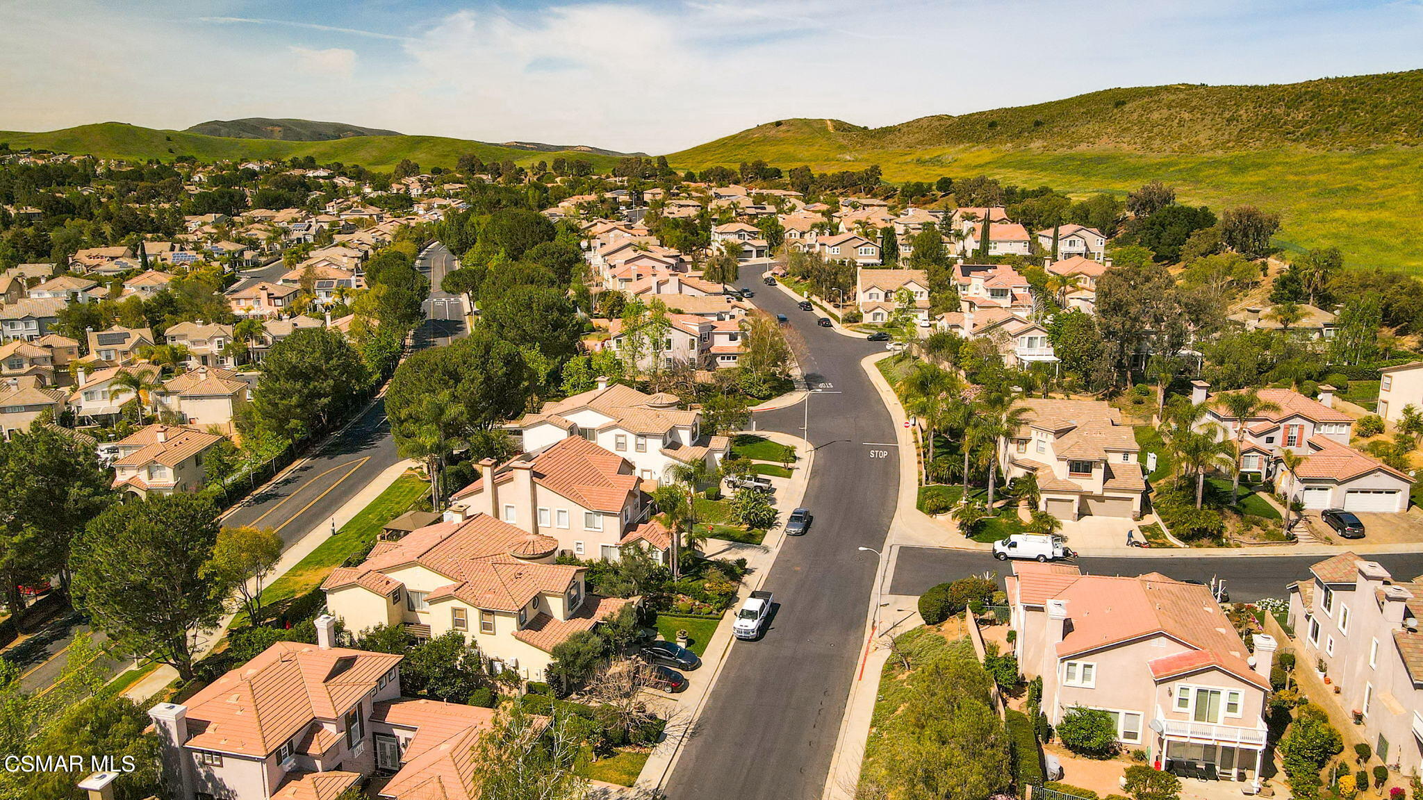 388 Woodland Road Simi Valley, CA 93065 - Photo 62 of 62 an aerial view of residential houses with outdoor space