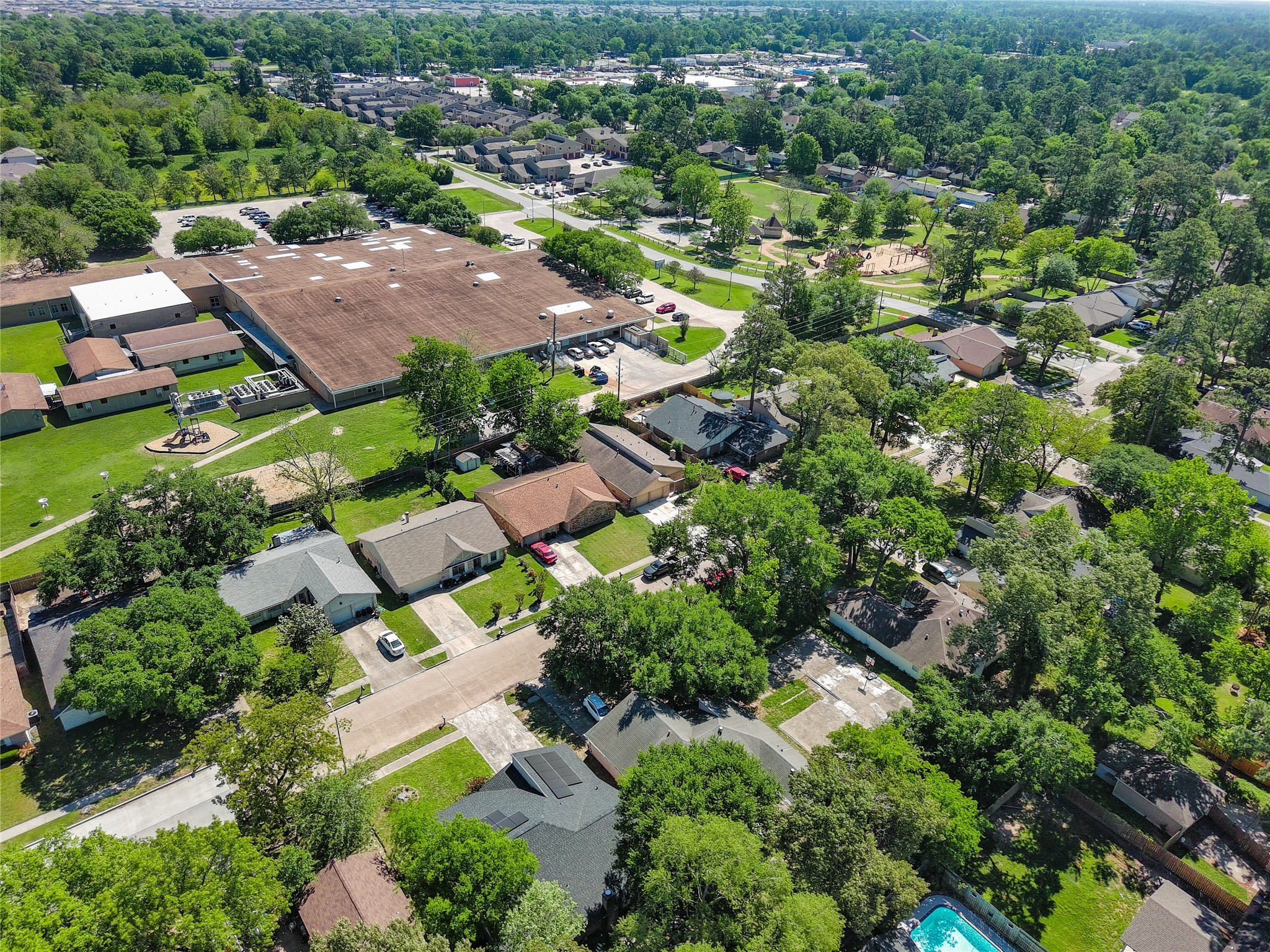 23414 Canyon Lake Drive Spring, TX 77373 - Photo 17 of 21 an aerial view of multiple houses with yard