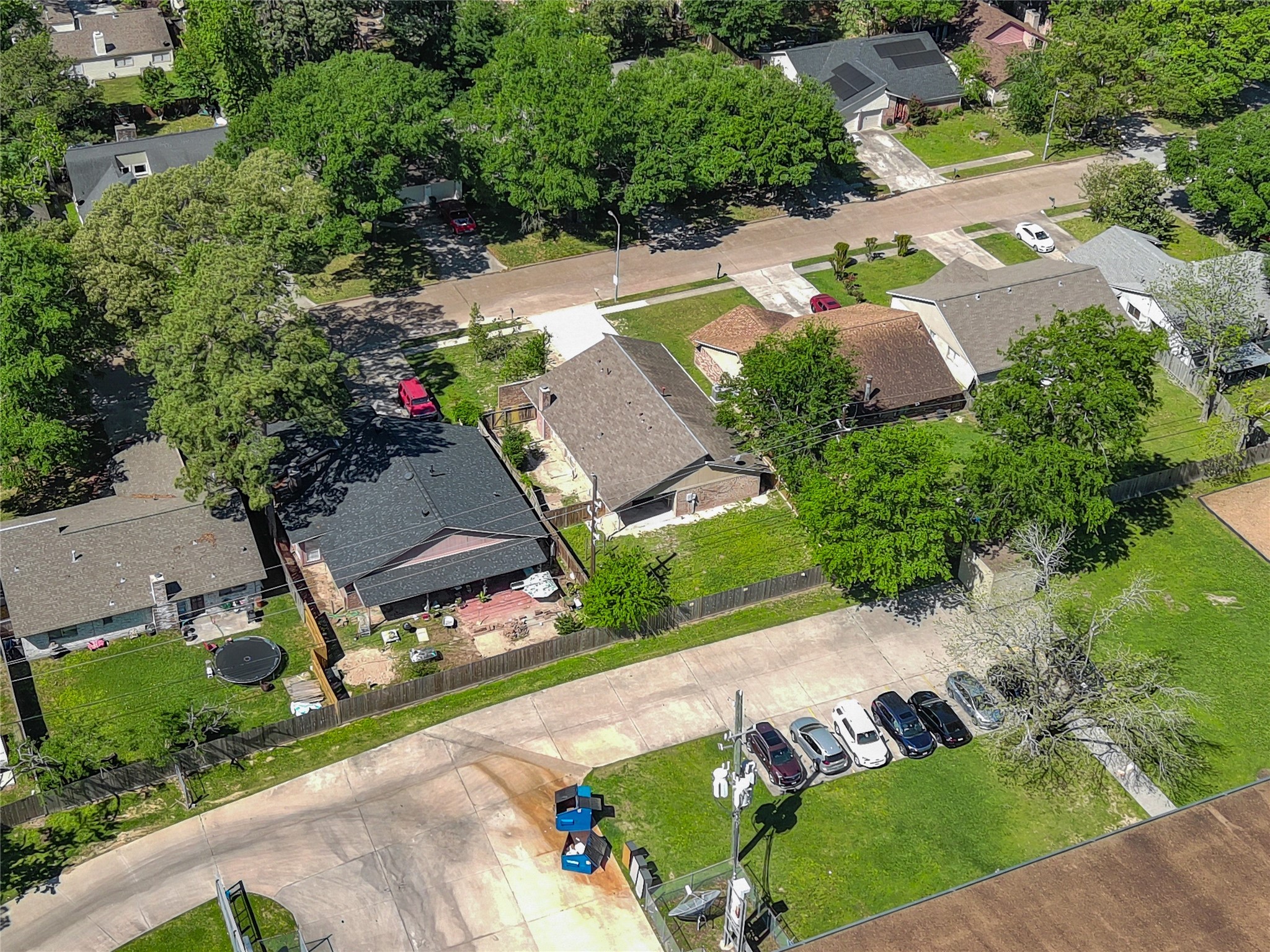 23414 Canyon Lake Drive Spring, TX 77373 - Photo 18 of 21 an aerial view of a house with garden space and street view