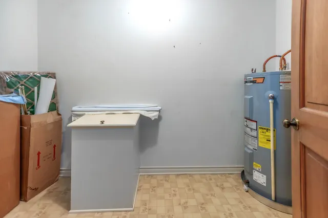 a view of storage and utility room