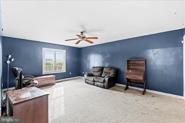 a bed room with a bed and furniture