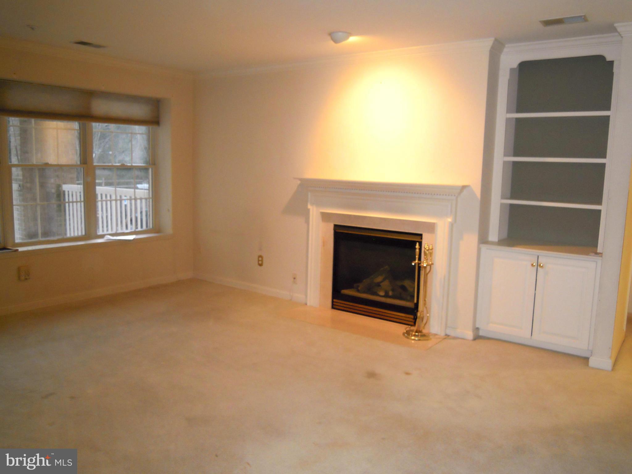 12300 Rosslare Ridge Road, Unit 208 Lutherville-Timonium, MD 21093 - Photo 9 of 17 Living Room - gas FP w/ Built In