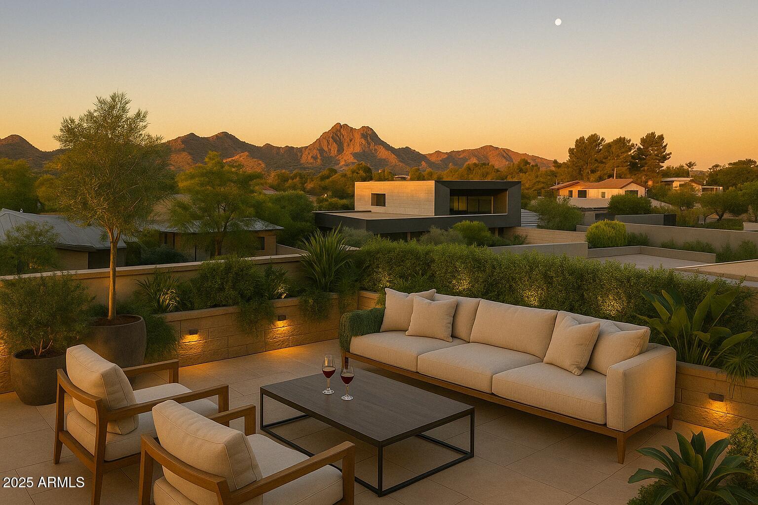 10310 North 37th Street Phoenix, AZ 85028 - Photo 30 of 51 a terrace of a house with outdoor seating