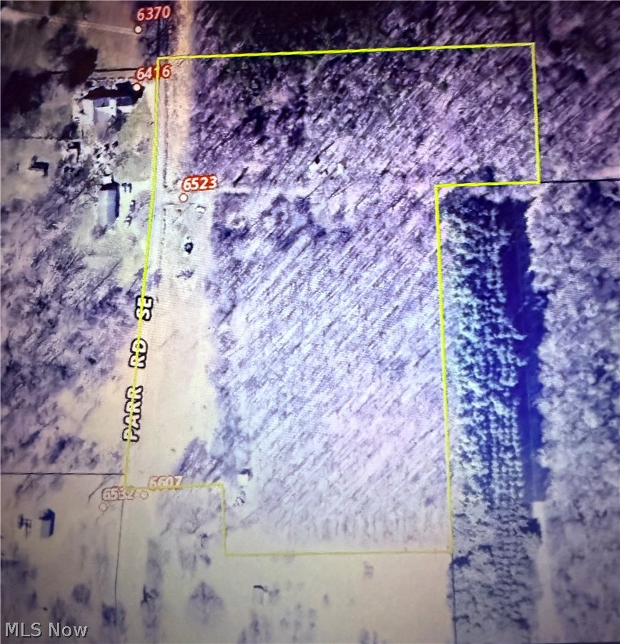 6523 Parr Road Southeast Newark, OH 43056 - Photo 2 of 2 Aerial view of property's location featuring property boundaries highlighted