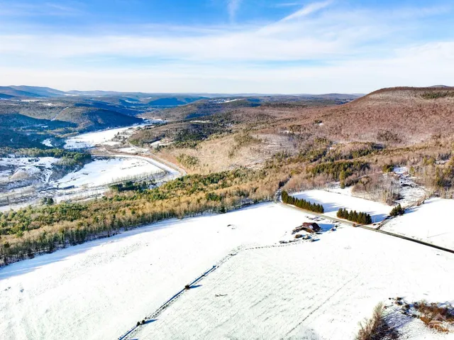 a view of city and mountain