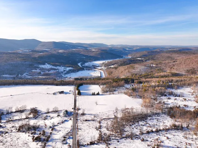 a view of an outdoor space and mountain view