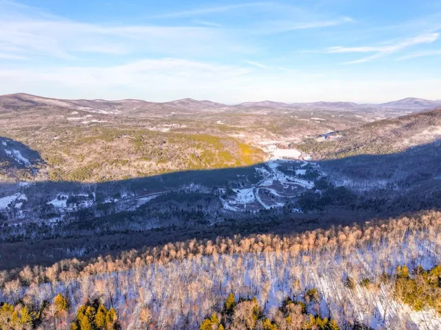 a view of city and mountain