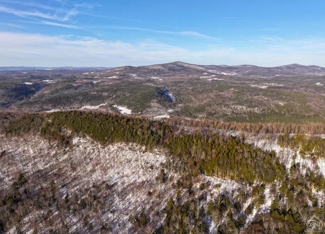 a view of a city with mountains in the background