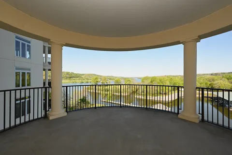 a view of city from balcony