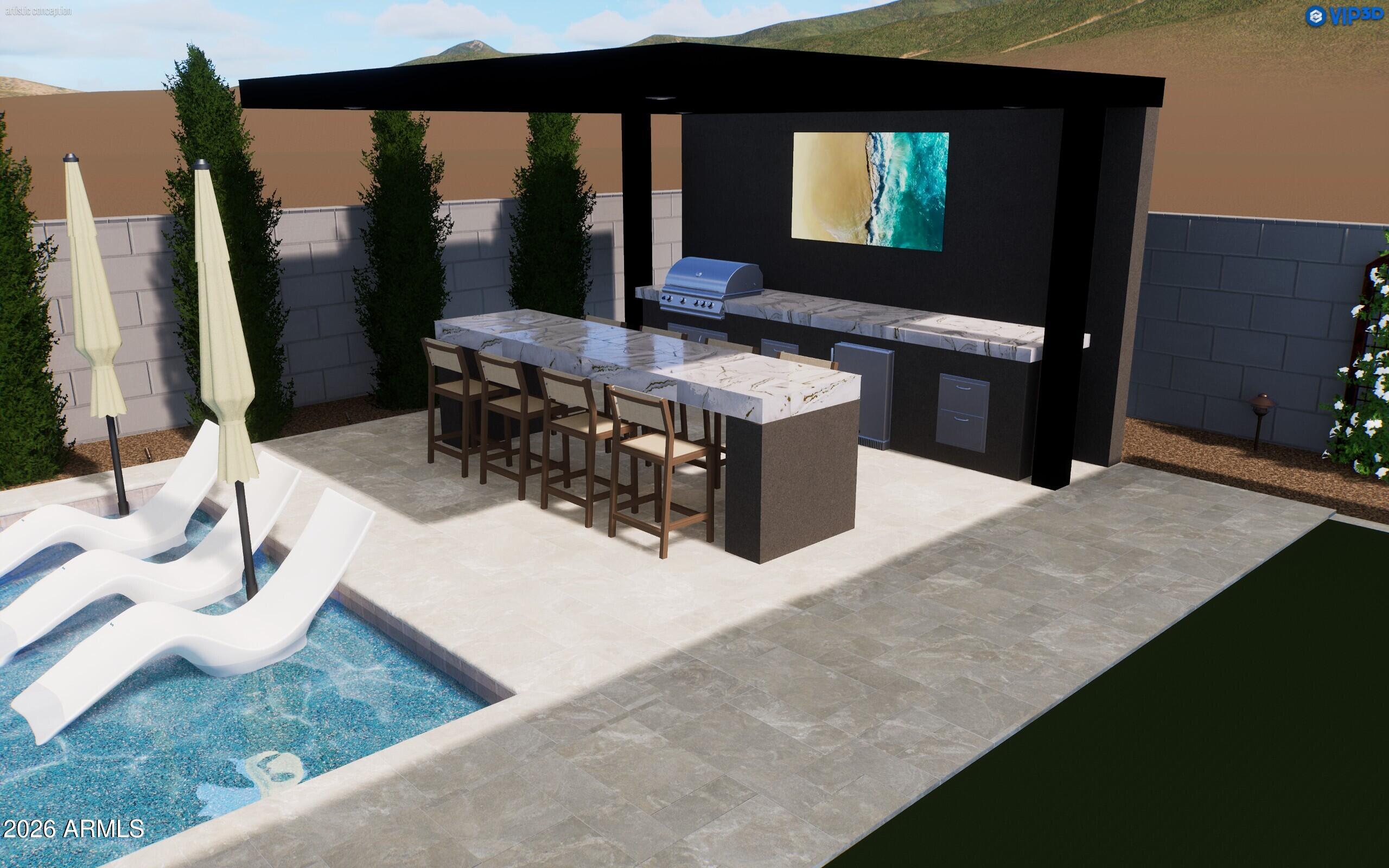 18575 West Sapium Way Goodyear, AZ 85338 - Photo 10 of 100 Sapium Patio Rendering