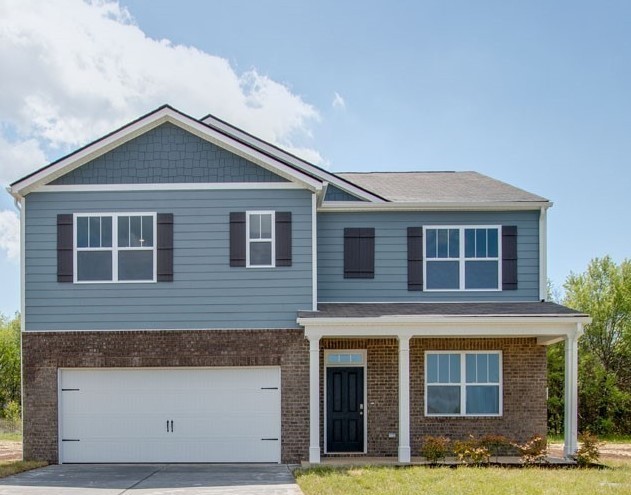 a front view of residential houses