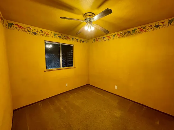 a view of a room with a small space