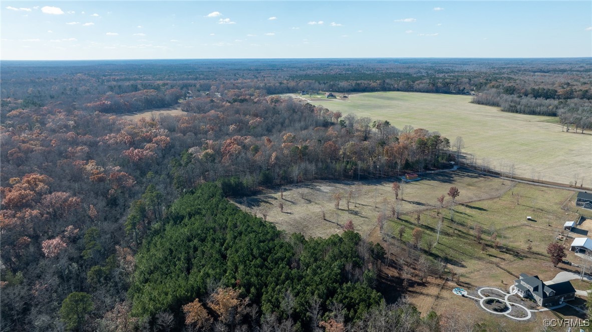 Aerial view featuring a rural view