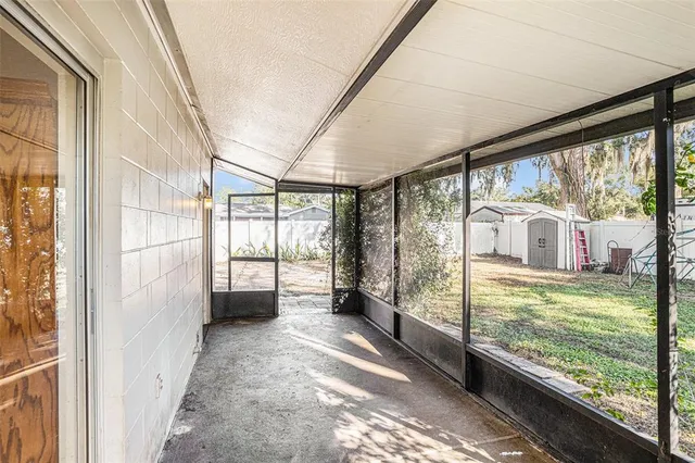 a view of a room with window