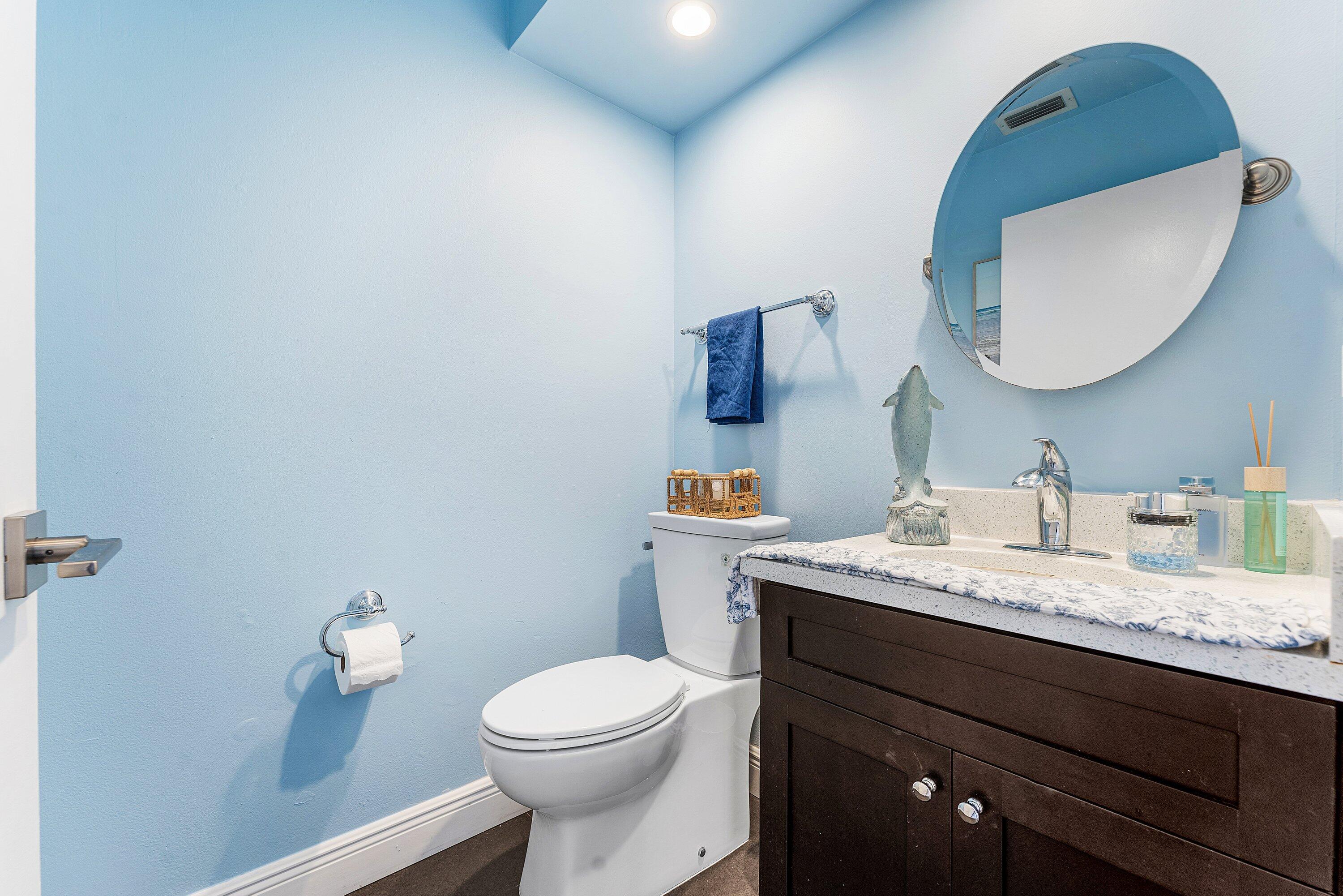 19931 Villa Lante Place Boca Raton, FL 33434 - Photo 18 of 47 a bathroom with a granite countertop toilet sink and mirror