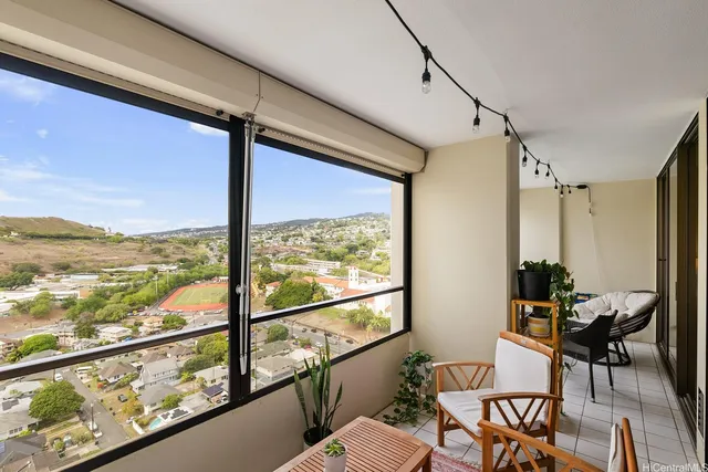 a view of a city from a window