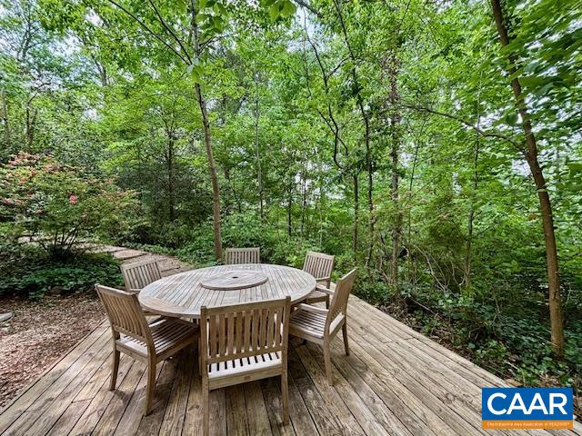 1426 Dairy Road Charlottesville, VA 22903 - Photo 31 of 48 a table and chairs with the view of trees in the background