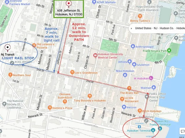 $5,700 | 608 Jefferson Street, Unit 3, Hoboken, NJ 07030
