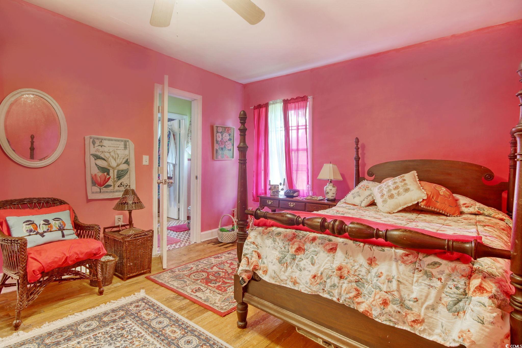 2004 Seitter Street Georgetown, SC 29440 - Photo 23 of 33 Bedroom with wood finished floors and a ceiling fan