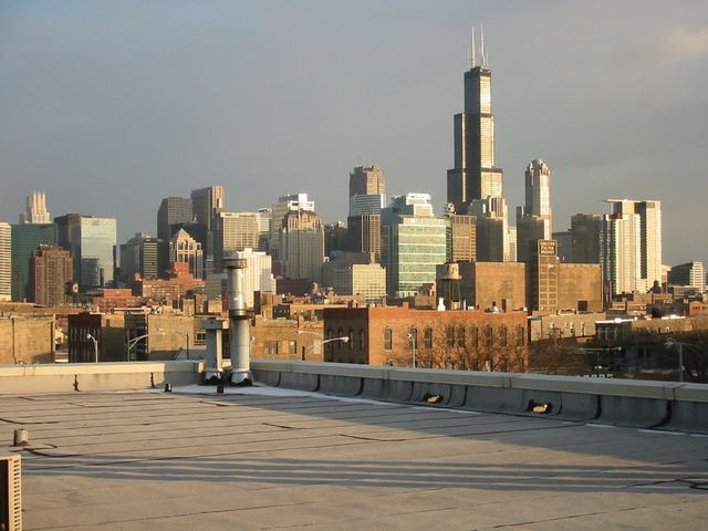 525 North Ada Street, Unit 27 Chicago, IL 60642 - Photo 18 of 18 a view of a city with tall buildings