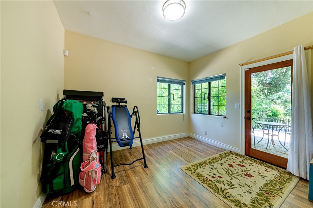 15601 Saddleback Road Canyon Country, CA 91387 - Photo 20 of 55 a view of a room with gym equipment
