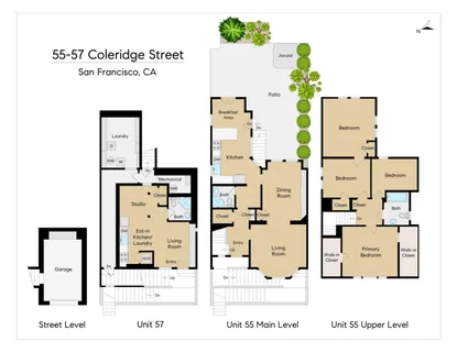 $1,759,000 | 55-57 Coleridge Street, San Francisco, CA 94110