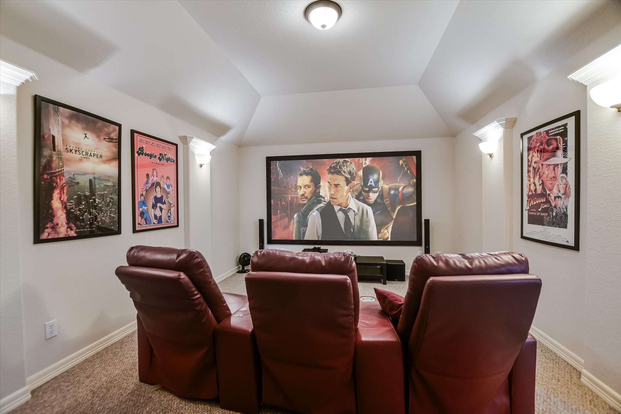 2404 First View Leander, TX 78641 - Photo 25 of 38 Movie Time ... Que up Your Favorites Bring the Popcorn and Beverages and Settle in to the Private Theather Room Funishings, Projection Equipment, Screen and Seating are ALL INCLUDED in the Sale!