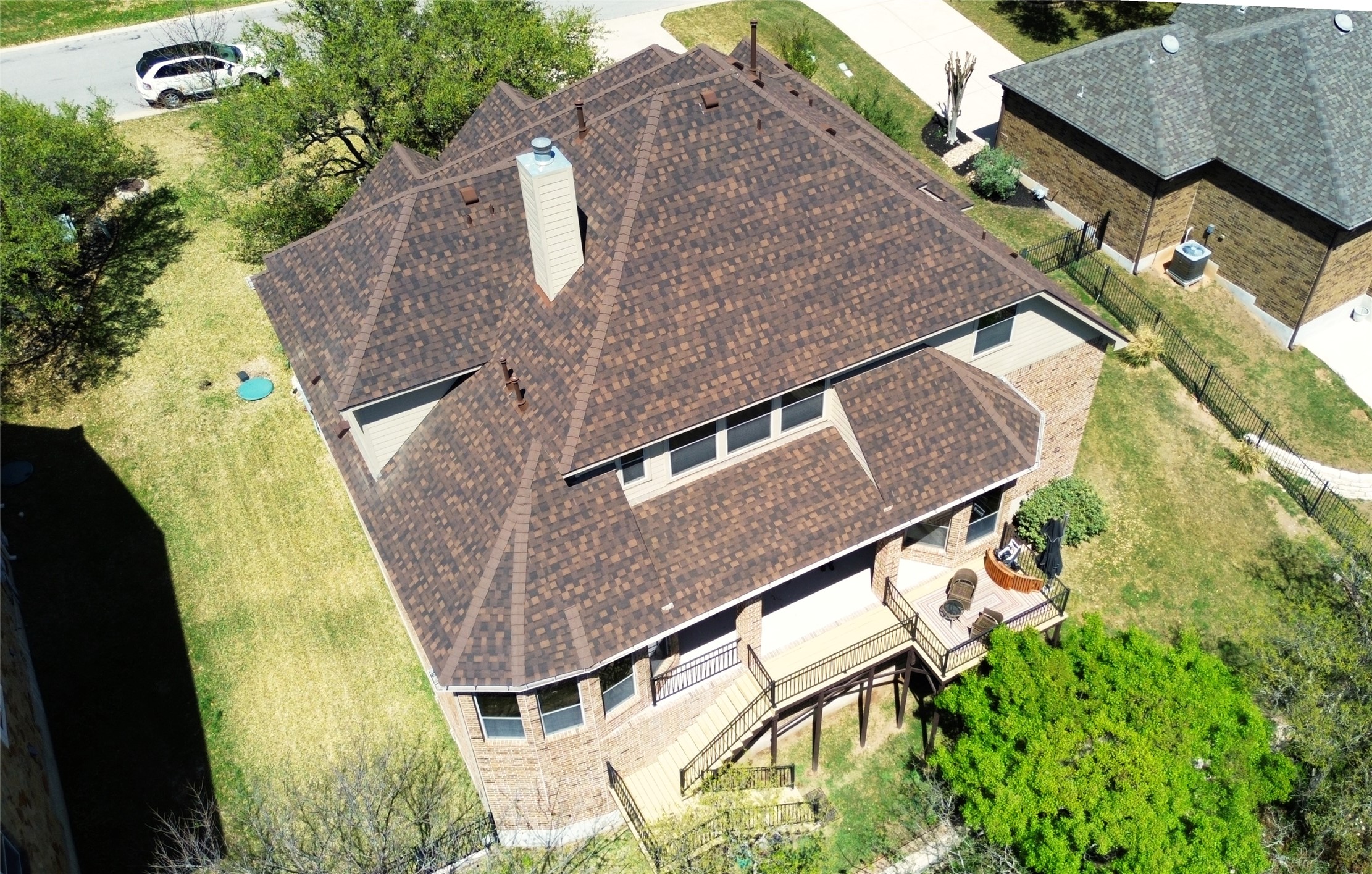 2404 First View Leander, TX 78641 - Photo 32 of 38 Birds Eye View of Rear Elevation on Deck.