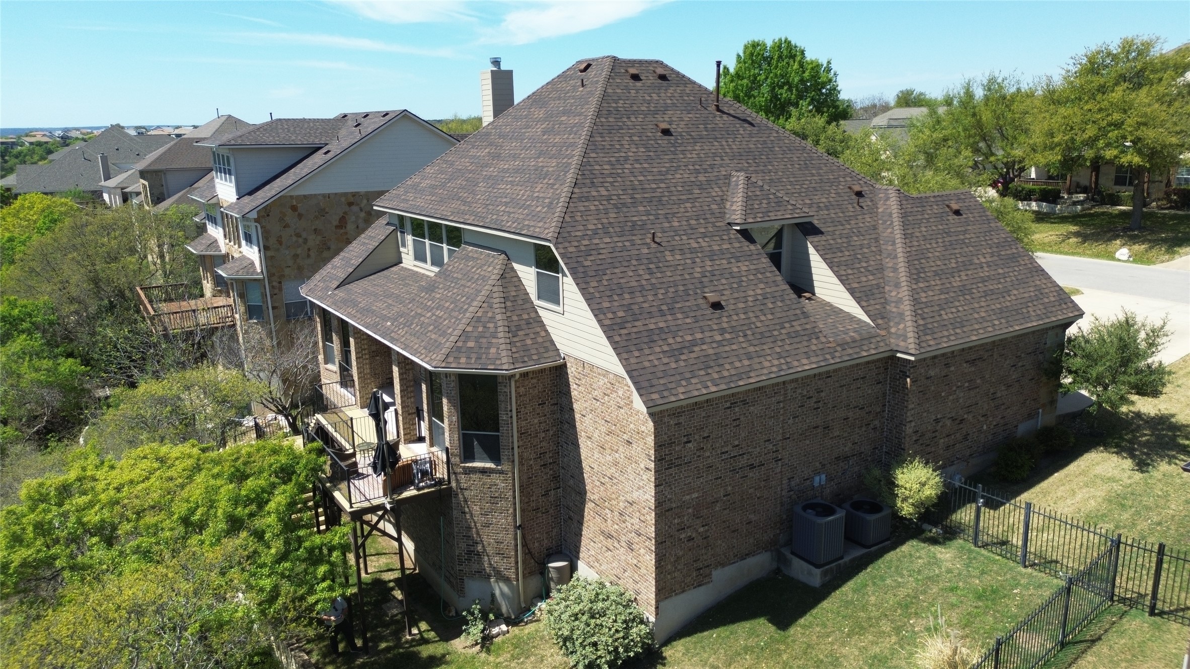 2404 First View Leander, TX 78641 - Photo 37 of 38 Side View Note: No Need for Interior Climate Concerns with Two Dedicated HVAC systems. Assured Compfort no matter where you are Inside.