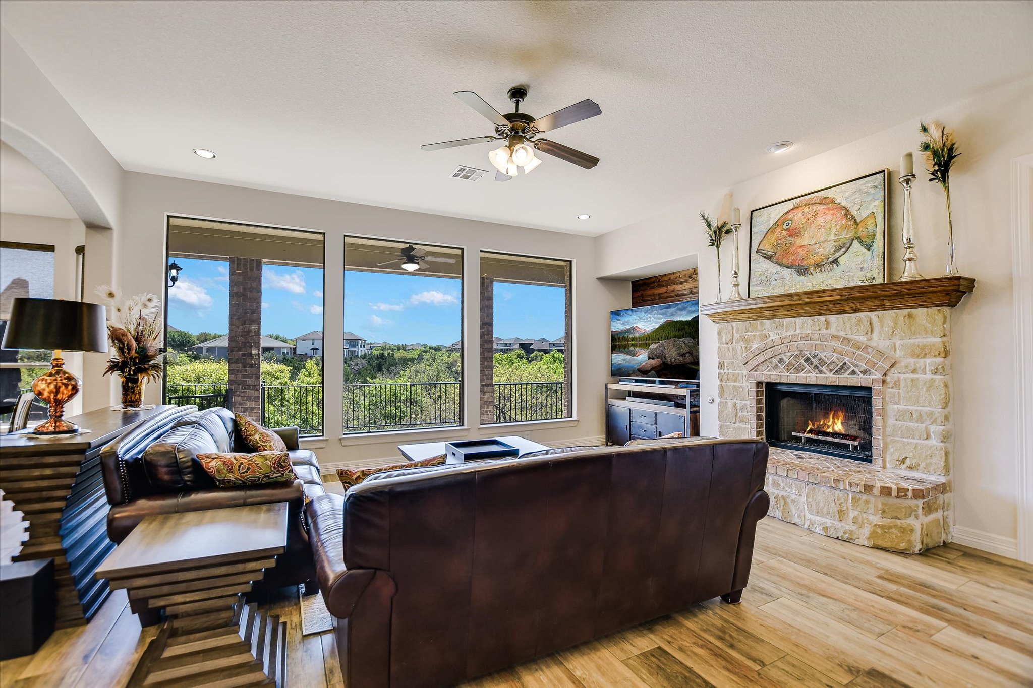 2404 First View Leander, TX 78641 - Photo 5 of 38 a living room with furniture and a large window
