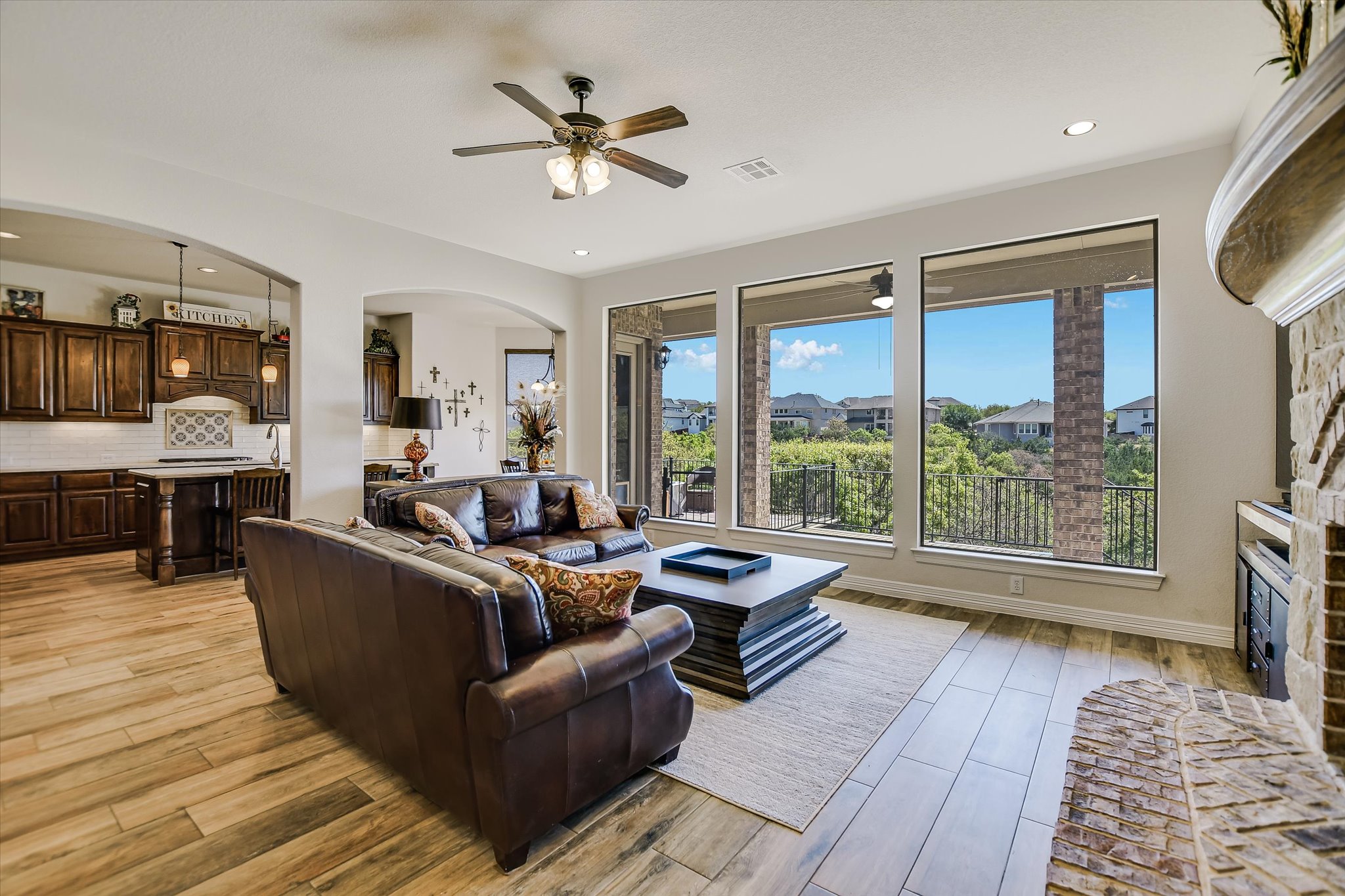 2404 First View Leander, TX 78641 - Photo 6 of 38 a living room with furniture and a large window