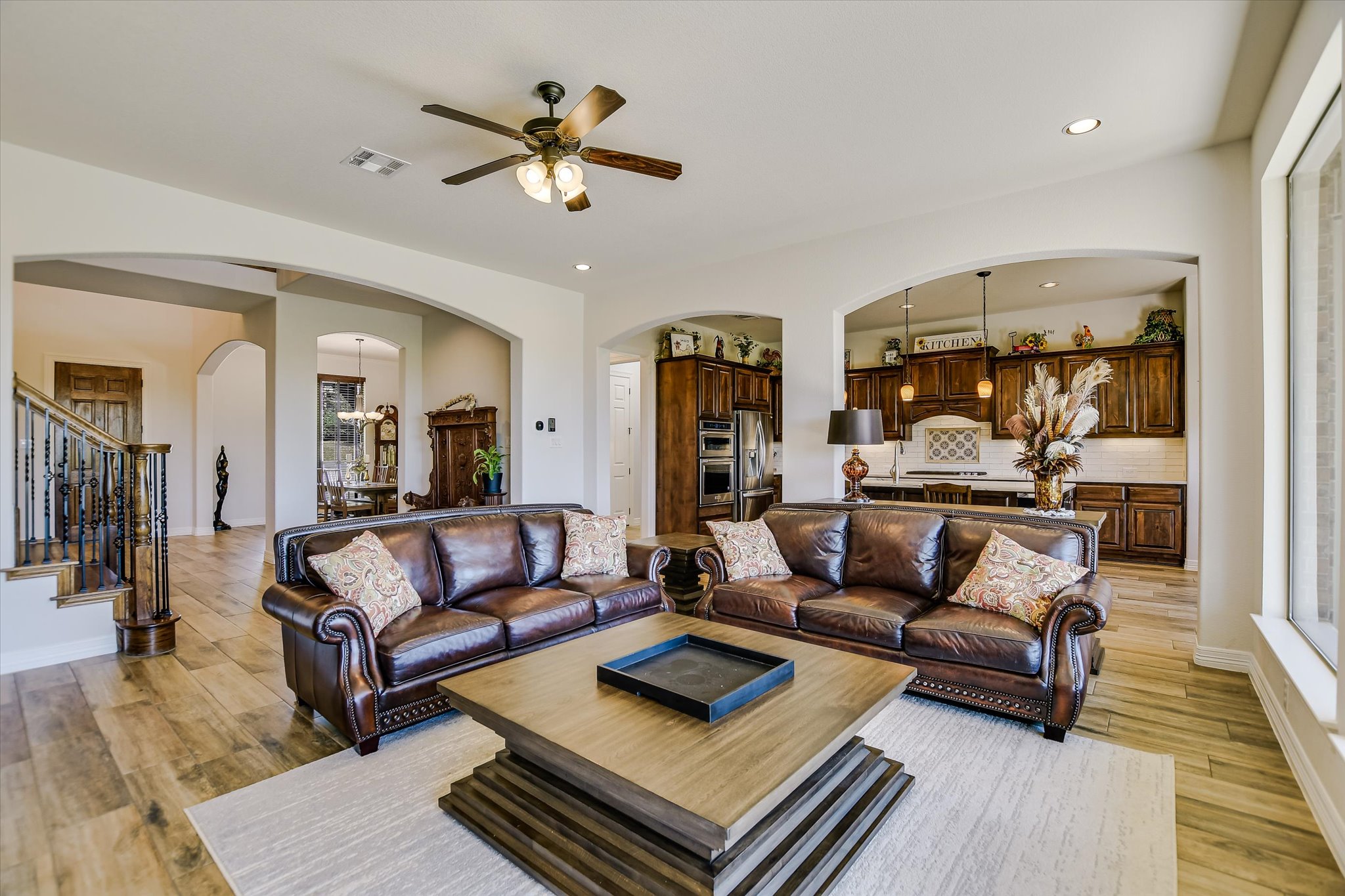 2404 First View Leander, TX 78641 - Photo 9 of 38 a living room with furniture and a rug