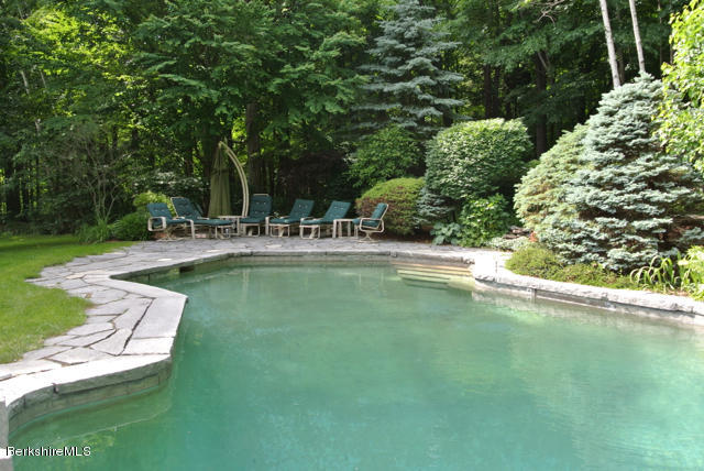 16 Averic Road Stockbridge, MA 01266 - Photo 21 of 24 a view of backyard with swimming pool and seating space