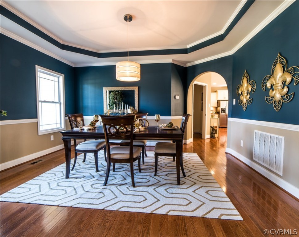 10819 Avening Road Chesterfield, VA 23832 - Photo 3 of 32 a view of a dining room with furniture window and wooden floor