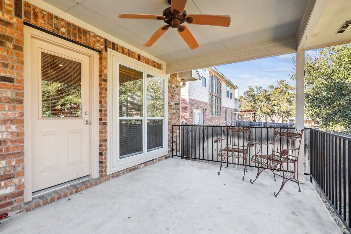 3805 Pebble Court Round Rock, TX 78664 - Photo 27 of 31 a view of a porch with a table and chairs
