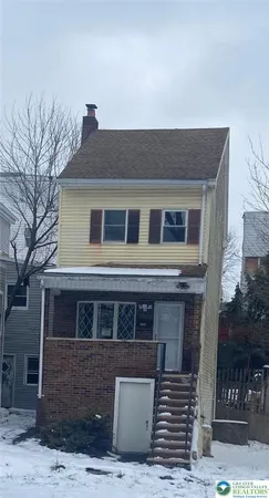 a front view of a house