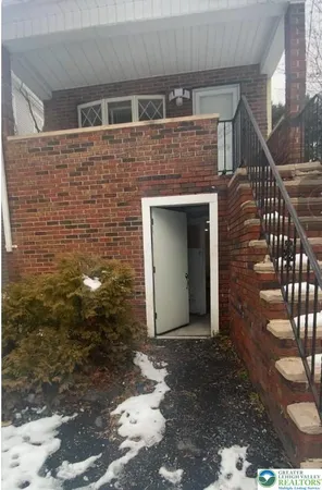 a view of a brick house with a sink