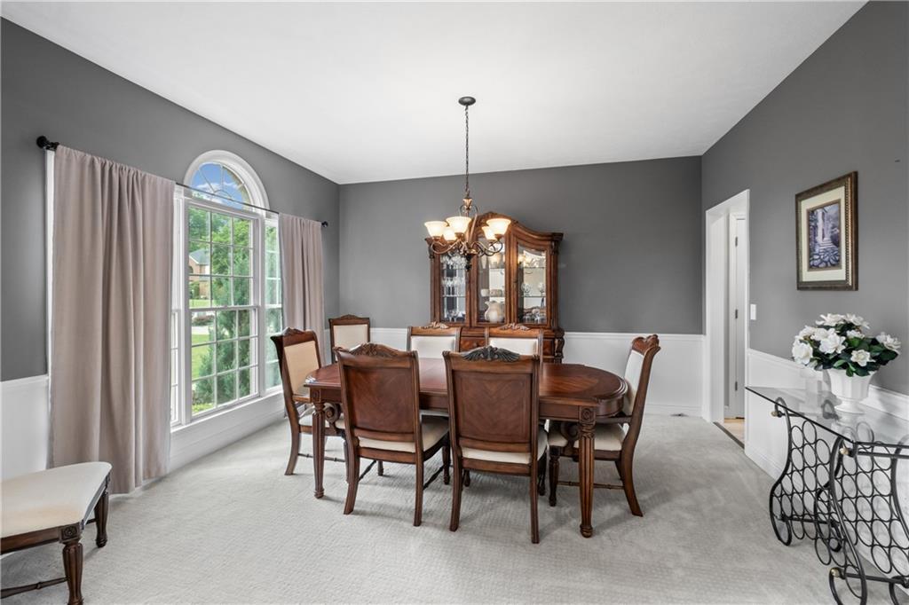110 Marcur Lane Monaca, PA 15061 - Photo 19 of 50 a view of a dining room with furniture window and outside view